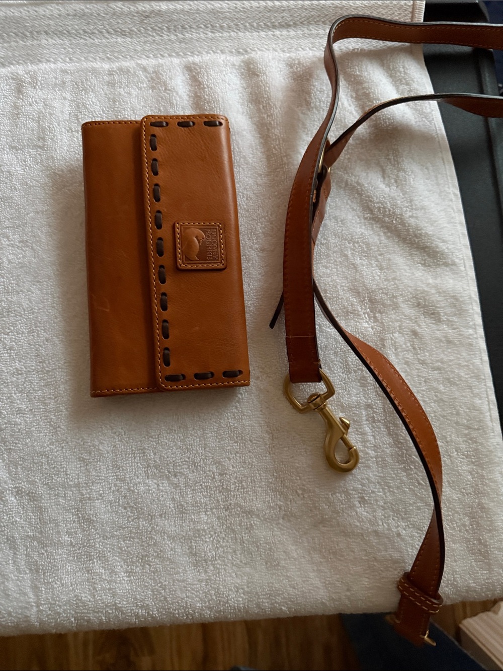 Dooney & Bourke Cognac Brown Leather Tote - - Picture 4 of 5